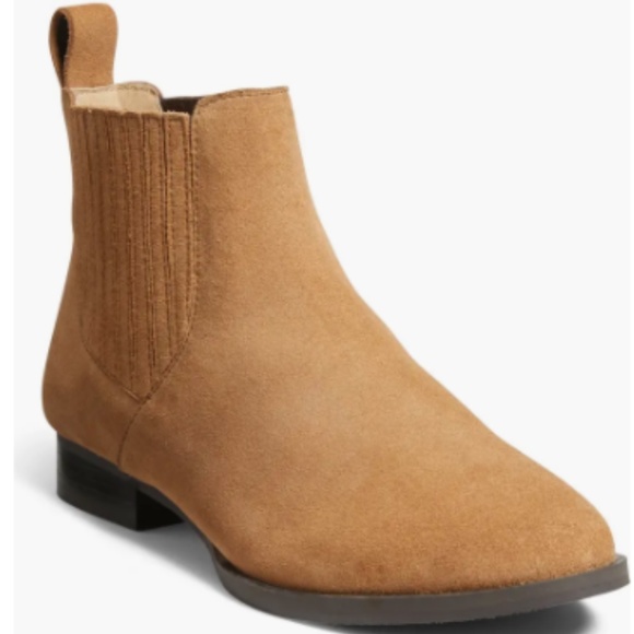 Jack Rogers Brown Pippa Suede Ankle Chelsea Bootie - Picture 1 of 7